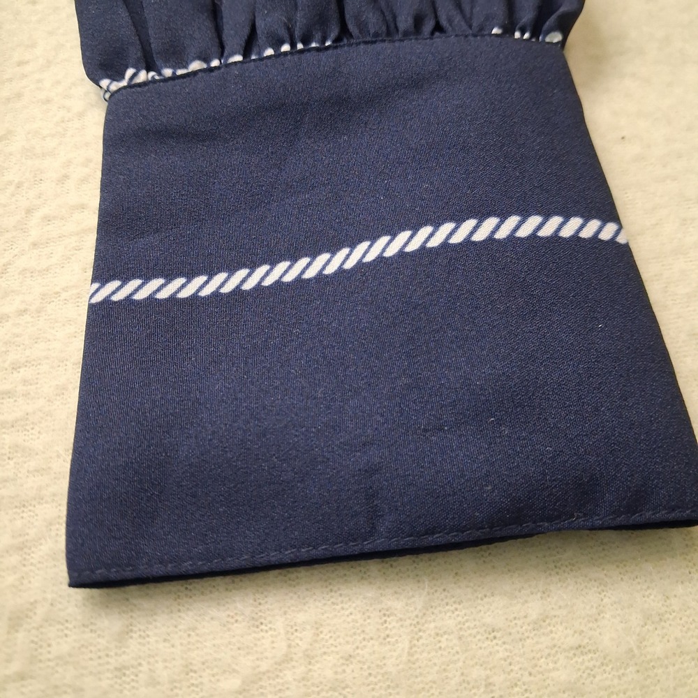 Vineyard Vines Coastal Nautical Rope Print Belted Midi Dress Womens Sz M NWT - Picture 14 of 16